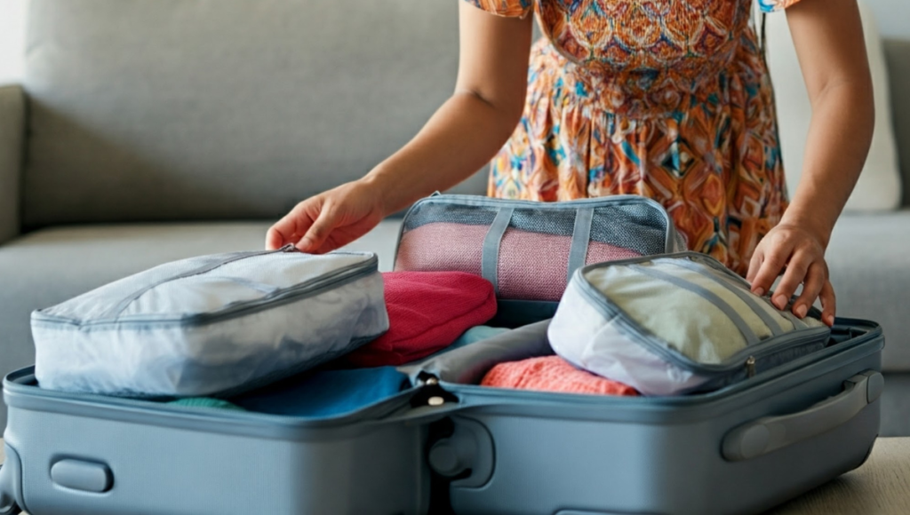 Packing cubes for travelers